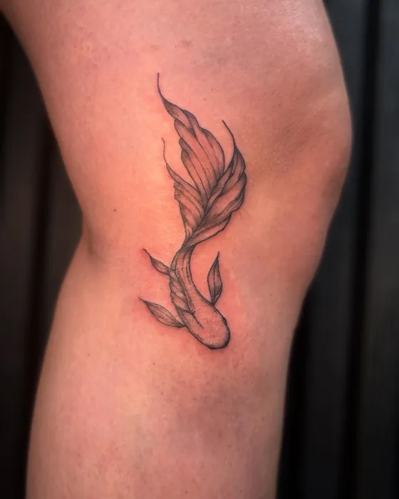 Fine-line sea creatures, tattooed by Lucy at Inkwell Tattoo Studio, Blaydon