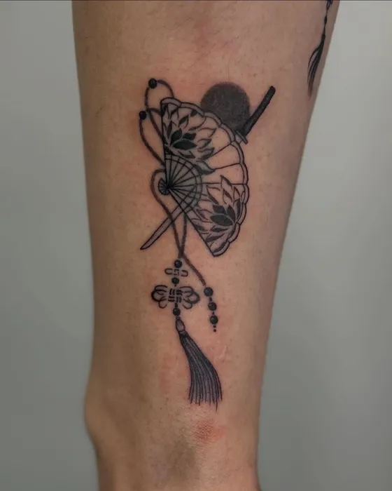 Japanese patchwork, tattooed by Tabitha at Inkwell Tattoo Studio, Blaydon