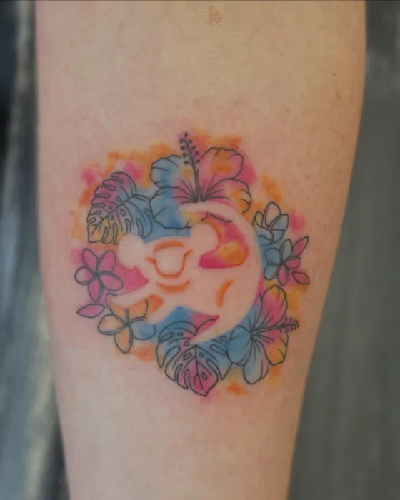 Lion King, colour, tattooed by Tabitha at Inkwell Tattoo Studio, Blaydon